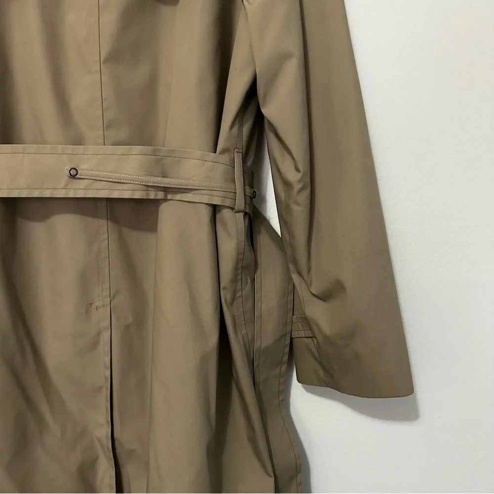 Vintage LONDON FOG Maincoats Mens Removable Liner Belted Trench Overcoat 42 Reg - Picture 8 of 16